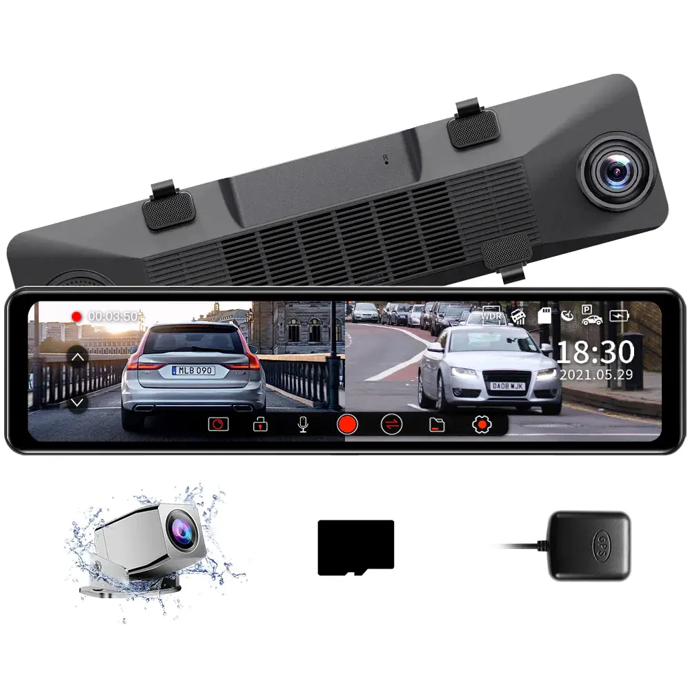 Azdome Pg18s Mirror Dash Cam 1
