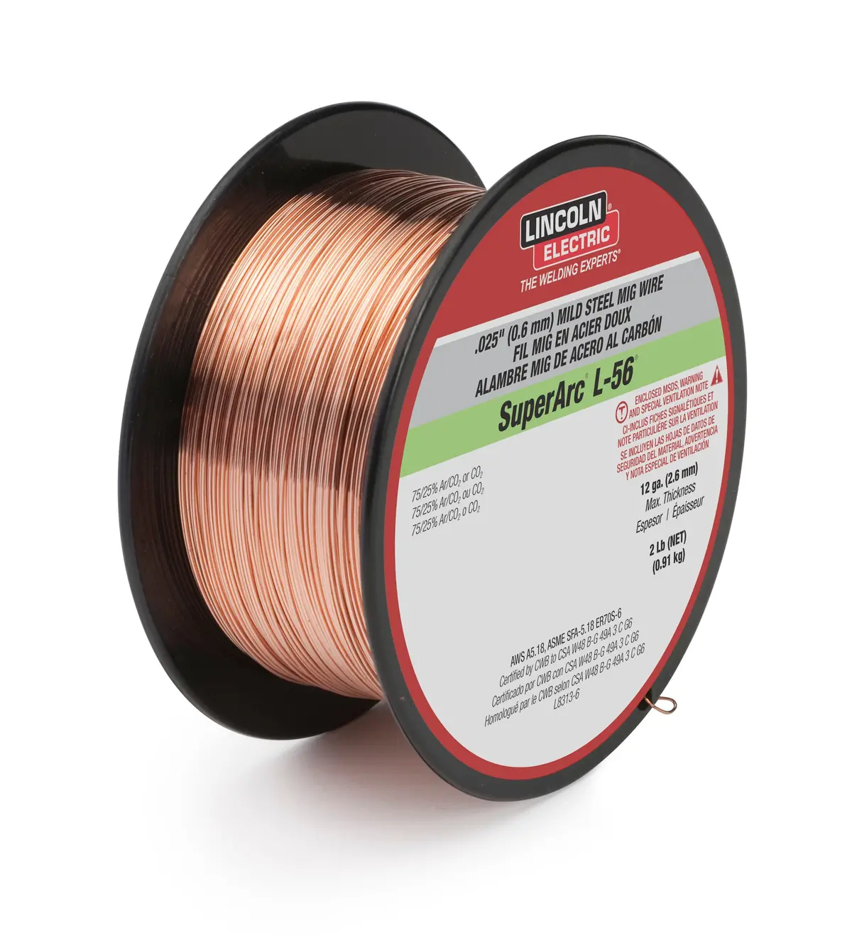 Lincoln Superarc® L-56® .030 Mig Welding Wire - 2 Lb Spool (Ed030631) 1