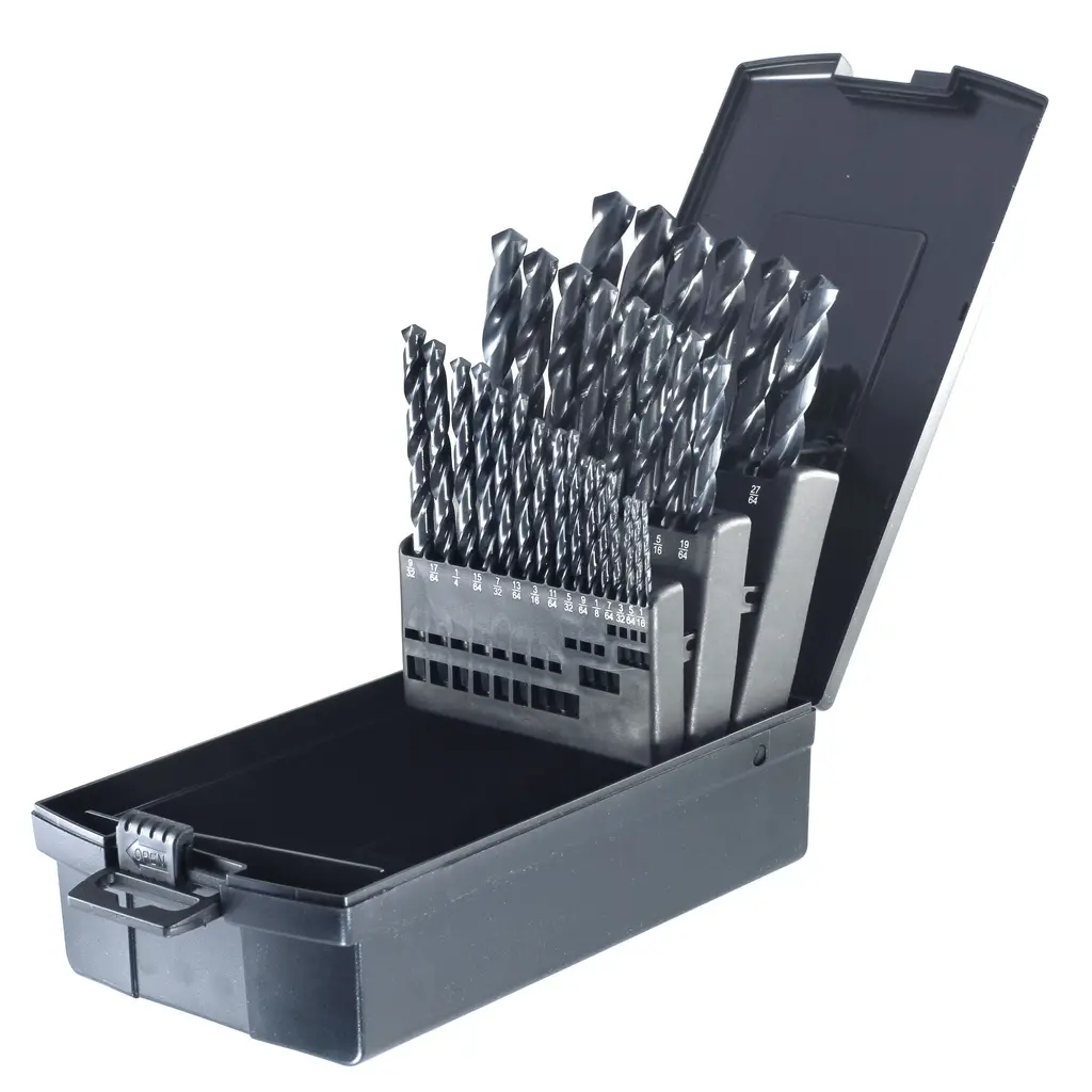 29Pc Hd Drill Bit Set 1/16-1/2 By 64Ths 1