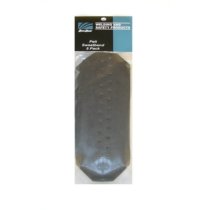 Arcone 04-Hgsb-5 Black Lightweight Felt Sweatband (5 Pack) 1