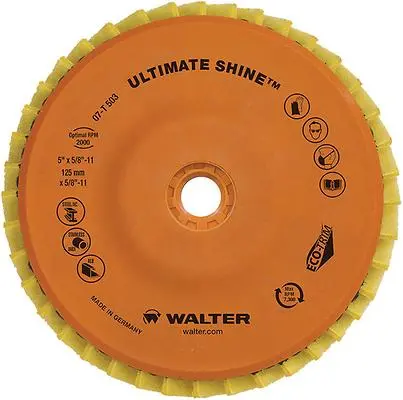 Walter 07T503 5" Ultimate Shine™ Flap Disc 1