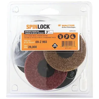 Walter 09Z993 3" Spinlock™ Starter Kit (1 Kit) 1