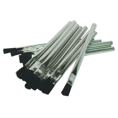 Acid Brushes, 6 In L, 1/2 In W, Polished Handle 1
