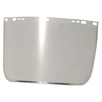 Visor, Clear, Aluminum Bound, 15-1/2 In L X  9 In H, For Jackson Safety� Head Gear/Cap Adaptors 1