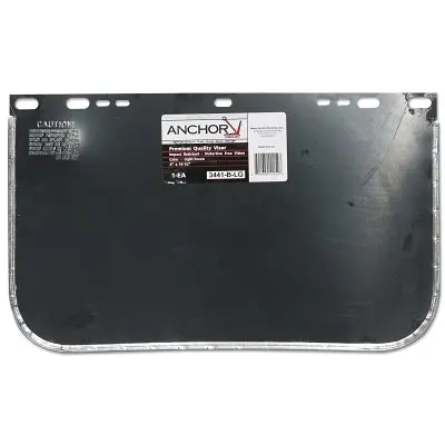 Visor, Light Green, Bound, 15-1/2 In L X  9 In H, Aluminum Bound 1