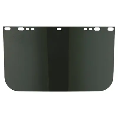 Visor, Dark Green, Unbound, 15-1/2 In L X  9 In H, For Jackson Safety� Head Gear/Cap Adaptors 1