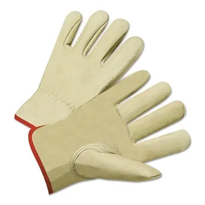 Standard Grain Cowhide Leather Driver Gloves, 2X-Large, Unlined, Tan 1