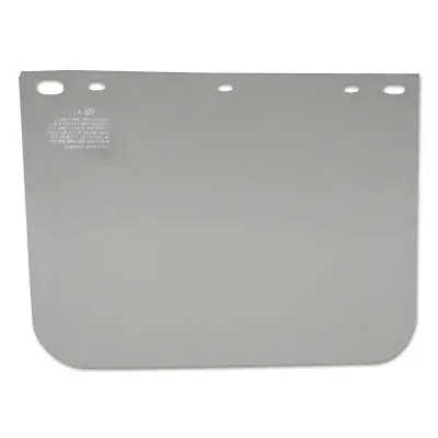 Visor, Clear, 12 In L X 8 In H, Clear, Unbound, For Fibre-Metal� Head Gear/Cap Adaptors 1