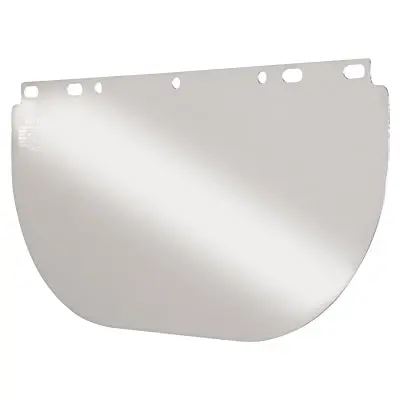 Visor, Clear,  Unbound, 16-1/2 In L X 8 In H, For Fibre-Metal� Head Gear/Cap Adaptors 1