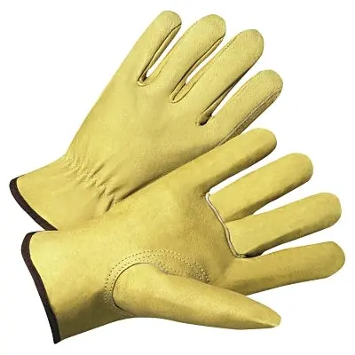 Premium Grain Pigskin Driver Gloves, X-Large, Unlined, Beige 1