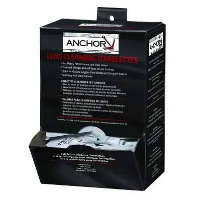Lens Cleaning Towelette Dispenser, 100 Per Box 1