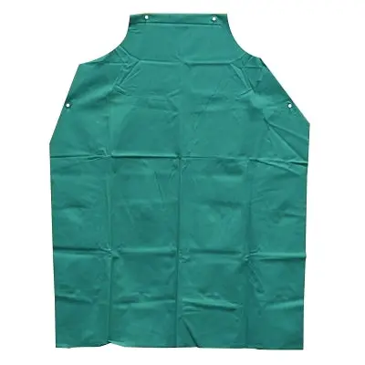 Bib Apron, 45 In X 35 In, Vinyl, Green 1