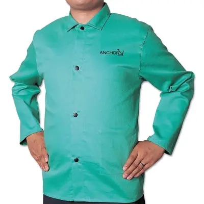 Flame Retardant (Fr) Cotton Sateen Jacket, X-Large, Visual Green 1
