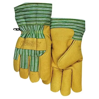 Cold Weather Gloves, Large, Pigskin, Gold 1