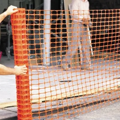 Safety Fence, 4 Ft X 100 Ft, Polyethylene, Orange 1