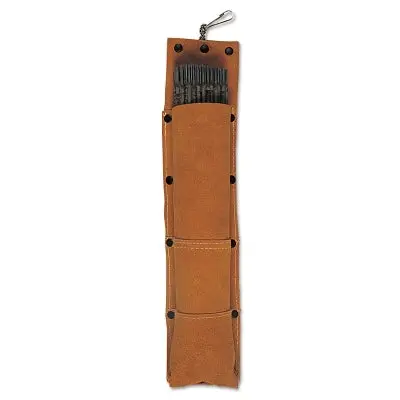 Rod Bags, For 14 In Electrode, Leather, Brown 1