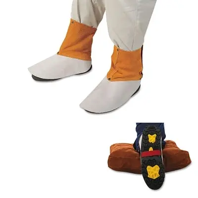 Spats, Universal, Leather, Brown 1