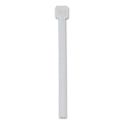 General Purpose Cable Tie, 50 Lb Tensile Strength, 11.1 In L, Natural, 100 Ea/Bg 1