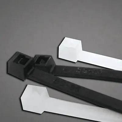 Uv Stabilized Cable Tie, 50 Lb Tensile Strength, 14.6 In L, Black, 1000 Ea/Bg 1