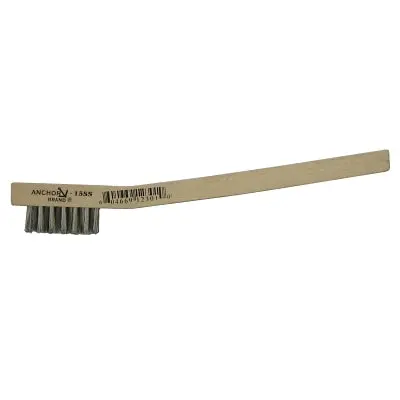 Utility Brush, 3X7 Rows, Stainless Steel Bristles, Wood Block/Handle, Hand Tied 1