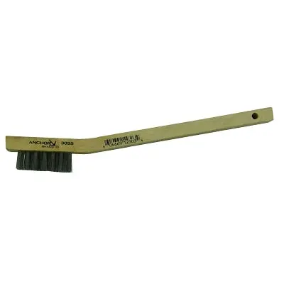 Utility Brush, 3X7 Rows, Stainless Steel Bristles, Wood Block/Handle, Stapled 1