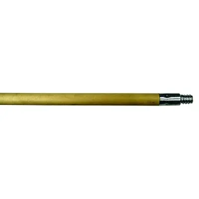 Wooden Broom Handle, Hardwood W/Metal Tip, 60 In X 15/16 In Dia 1