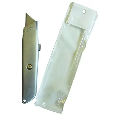 Retractable Blade Utility Knives, 7 In, Retractable Steel Blade, Zinc Alloy 1