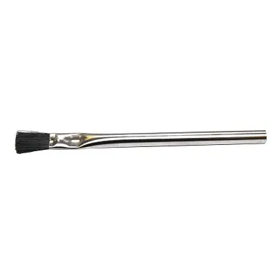 Acid Brush, 3/8 In W, 3/4 In Trim, Black Horsehair Bristle, Tin Ferrule Handle 1