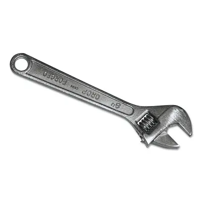 Adjustable Wrench, 6 In L, 15/16 In Opening, Chrome Plated 1