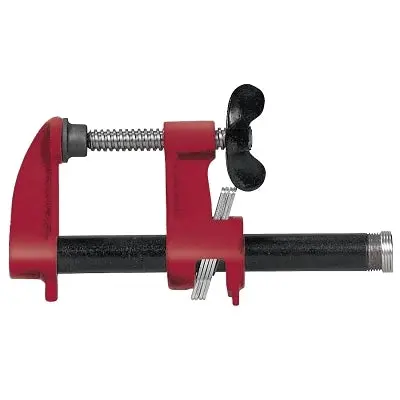 Clamp Fixture, Wing-Nut, 2-1/2 In Throat Depth, 2-1/2 In Jaw Width 1