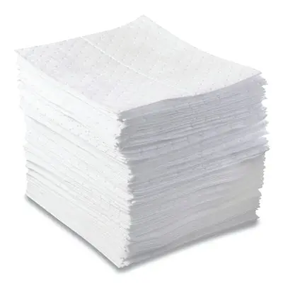 Oil-Only Sorbent Pad, Heavy-Weight, Absorbs 20.5 Gal, 15 In X 17 In 1