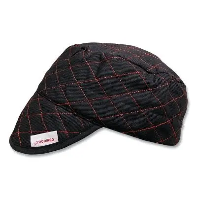 Style 3000 Black Quilted Shop Cap, Size 7-1/4 1