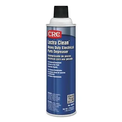 Lectra Clean Heavy Duty Electrical Parts Degreaser, 20 Oz Aerosol Can, Irritating Odor 1