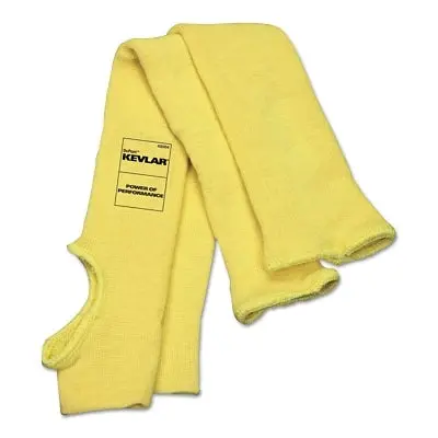9378 Cut Pro A3 Cut Resistant Sleeve, Yellow, 18 In L X 2.25 In W, Universal, Slip-On With Thumbslot, Economy 1