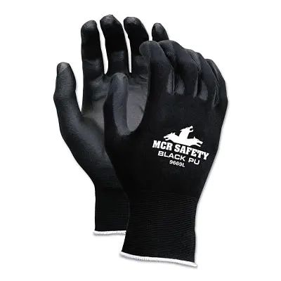 Nxg Pu Coated Work Gloves, 9669, Large, Black 1