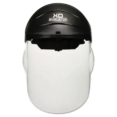 Xo Skeleton Headgear With Molded Faceshield, Clear, 12-1/2 In L, 9 In H, Polycarbonate, Hardcoat 1
