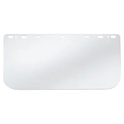 Universal Faceshield, Uncoated, Clear, Polycarbonate, 16 In L X 8 In H 1