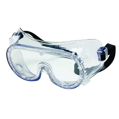 Protective Goggles, Clear/Clear, Pvc, Chemical Resistant, Indirect Vent 1