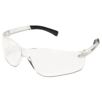 Bearkat Bk1 Series Safety Glasses, Clear Lens, Duramass Scratch-Resistant, Clear Frame 1