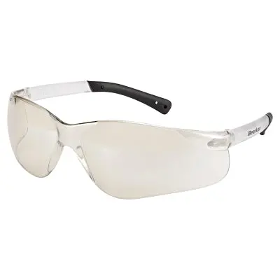 Bearkat Bk1 Series Safety Glasses, Indoor/Outdoor Clear Mirror Lens, Duramass Scratch-Resistant, Clear Frame 1