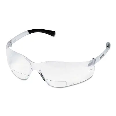 Bearkat Bk1 Series Bifocal Readers Safety Glasses, Clear Lens, 2.5 Dipter, Clear Frame 1