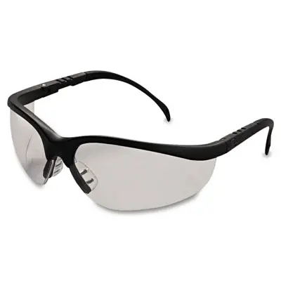 Klondike Kd1 Series Protective Eyewear, Clear Polycarbonate Lens, Duramass Hard Coat, Black Nylon Frame 1