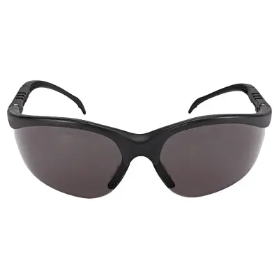 Klondike Kd1 Series Protective Eyewear, Gray Polycarbonate Lens, Duramass Hard Coat, Black Nylon Frame 1