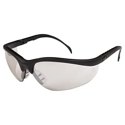 Klondikekd1 Series Protective Eyewear, I/O Clear Mirror Polycarbonate Lens, Duramass Hard Coat, Black Nylon Frame 1