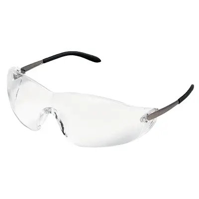 S21 Series Protective Eyewear, Clear Lens, Polycarbonate, Chrome Frame 1