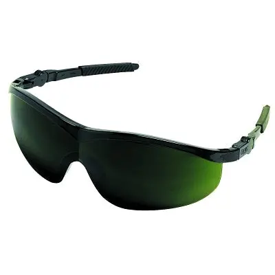 St1 Series Protective Eyewear, Green Lens, Polycarbonate, Filter 5.0, Black Frame 1