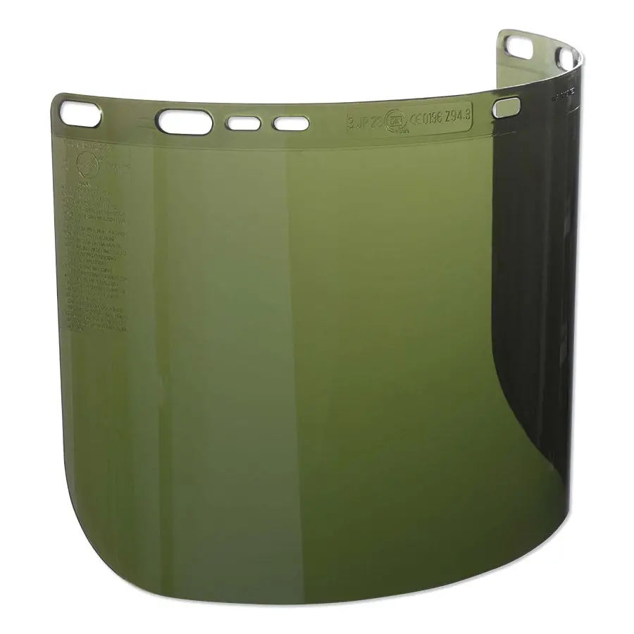F50 Polycarbonate Special Face Shields, Iruv 3.0, D Shape, 8 In H X 15.5 In L 1