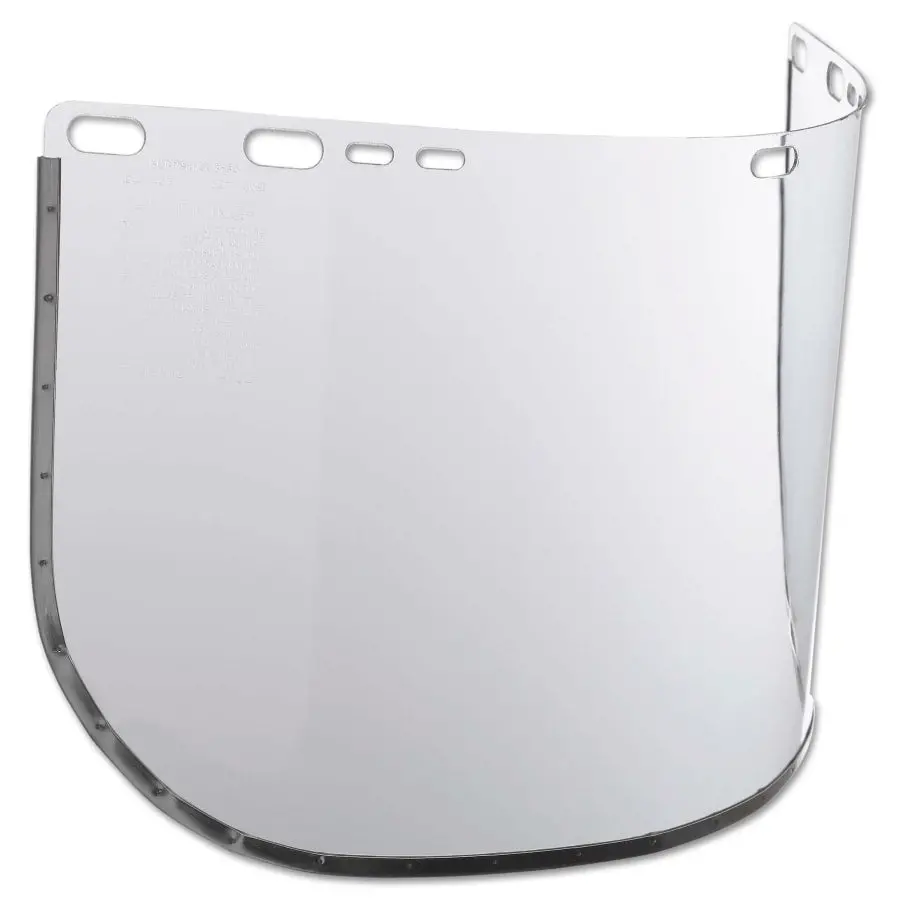F30 Acetate Faceshield, 8154, Uncoated, Clear, Bound, 15.5 In L X 8 In H 1
