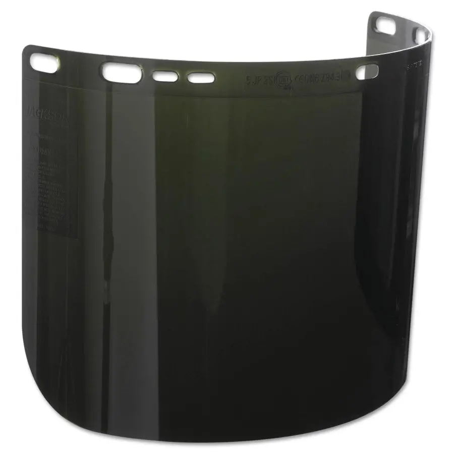 F50 Polycarbonate Special Face Shields, Iruv 5.0, D Shape, 8 In H X 15.5 In L 1