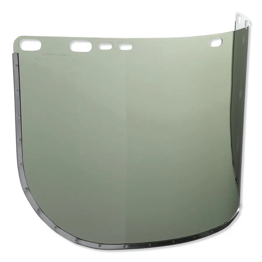 F30 Acetate Faceshield, 3441, Uncoated, Light Green, Bound, 15.5 In L X 9 In H 1